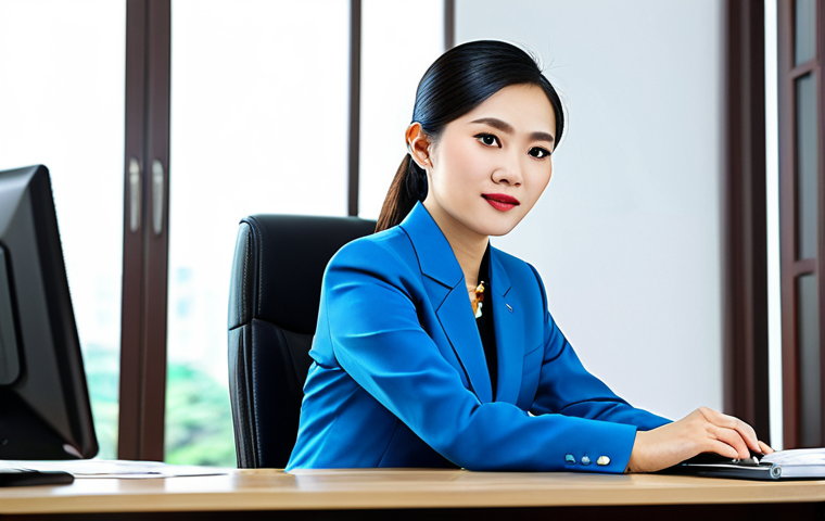 **

"A professional Vietnamese businesswoman in a modest, tailored &Aacute;o d&agrave;i, sitting at a modern desk in a bright, contemporary Hanoi office, fully clothed, appropriate attire, safe for work, perfect anatomy, natural proportions, professional photography, high quality."

**