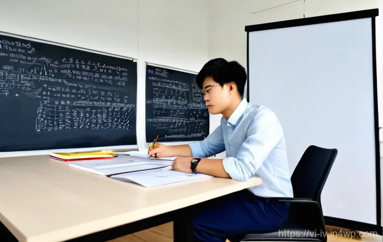 지식의 한계와 경험의 중요성 - **Prompt 1: From Theory to Application**
    A wide shot of a determined young Vietnamese university...